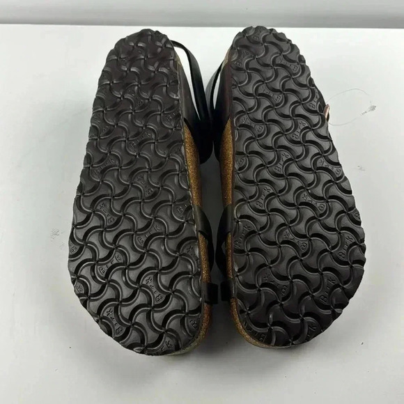 BIRKENSTOCK SZ 41 NWOT BROWN LEATHER ANKLE STRAP CASUAL BOHO SANDALS - Picture 4 of 7